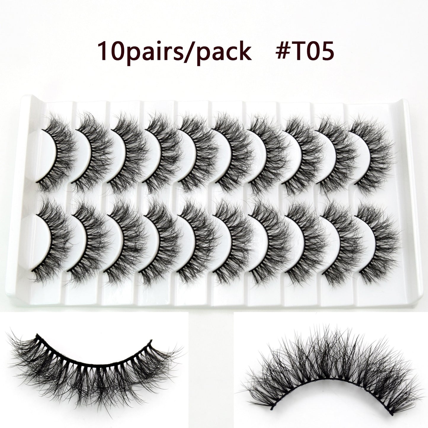 5D Mink Lashes Long Lasting Natural Dramatic Volume