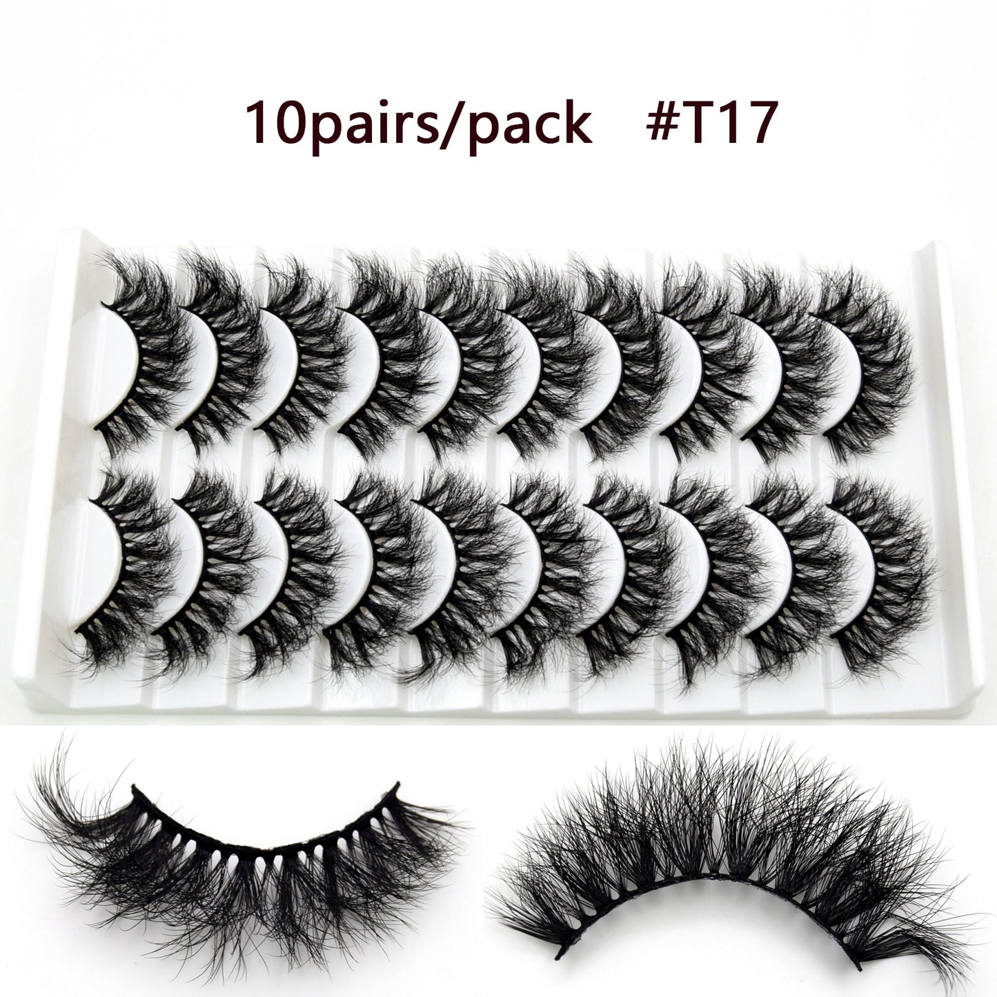 5D Mink Lashes Long Lasting Natural Dramatic Volume