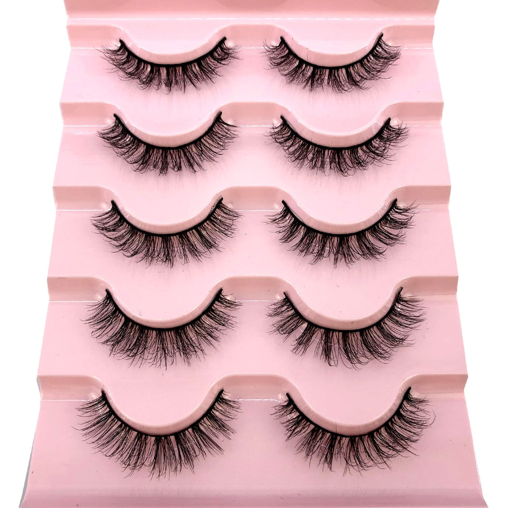 5 Pairs Natural Lashes