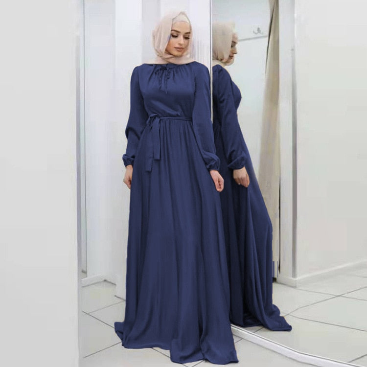 Satin Luxe Hijab Dress