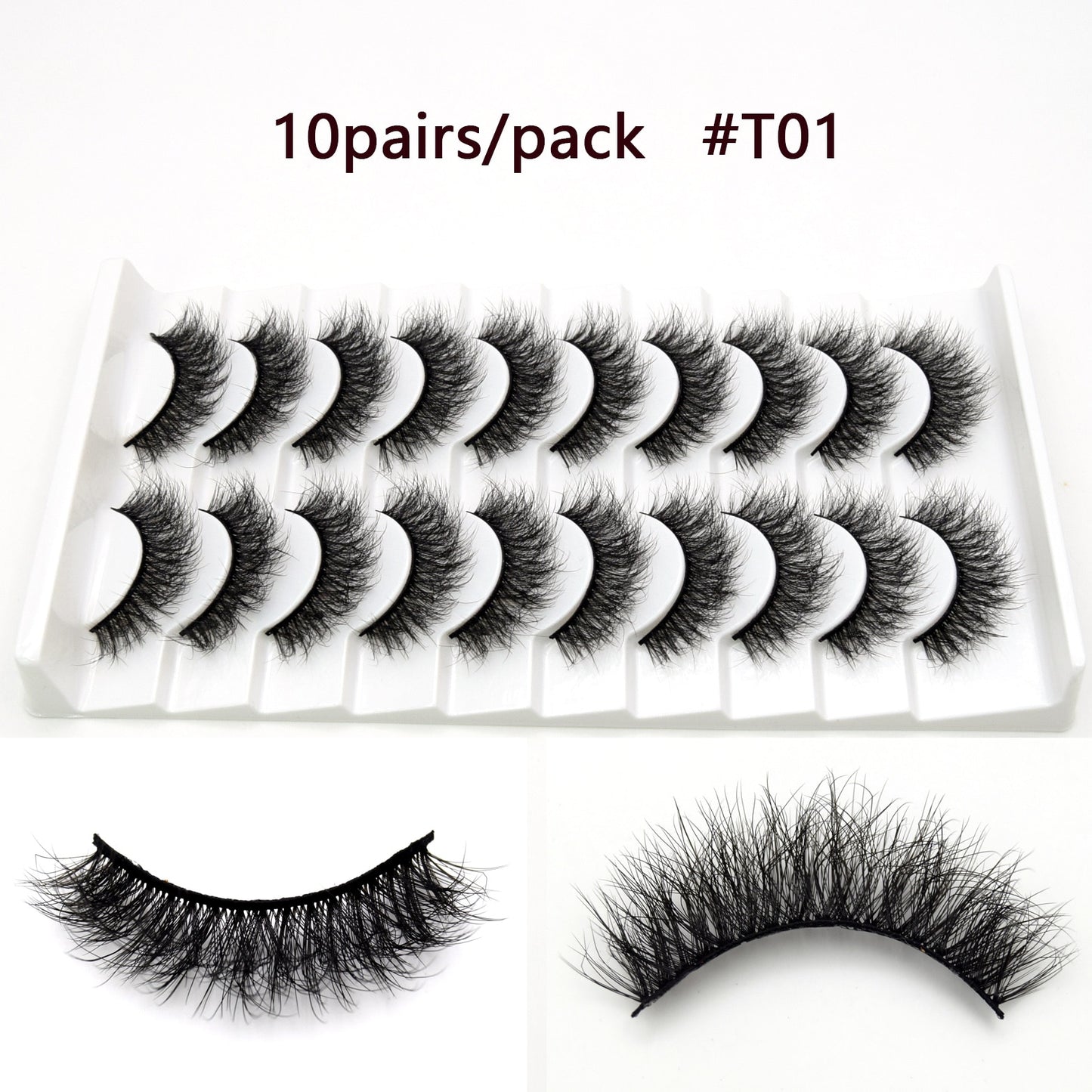 5D Mink Lashes Long Lasting Natural Dramatic Volume