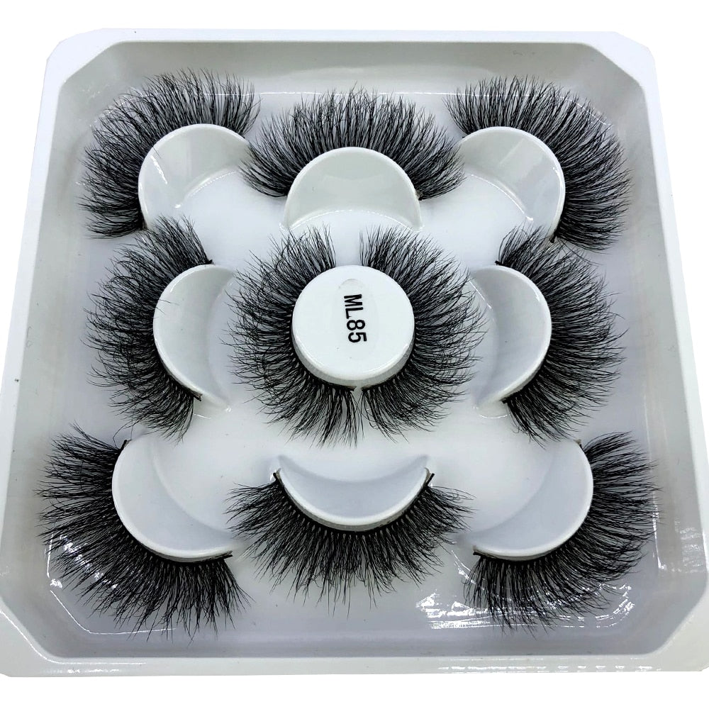 5 Pairs Natural Lashes
