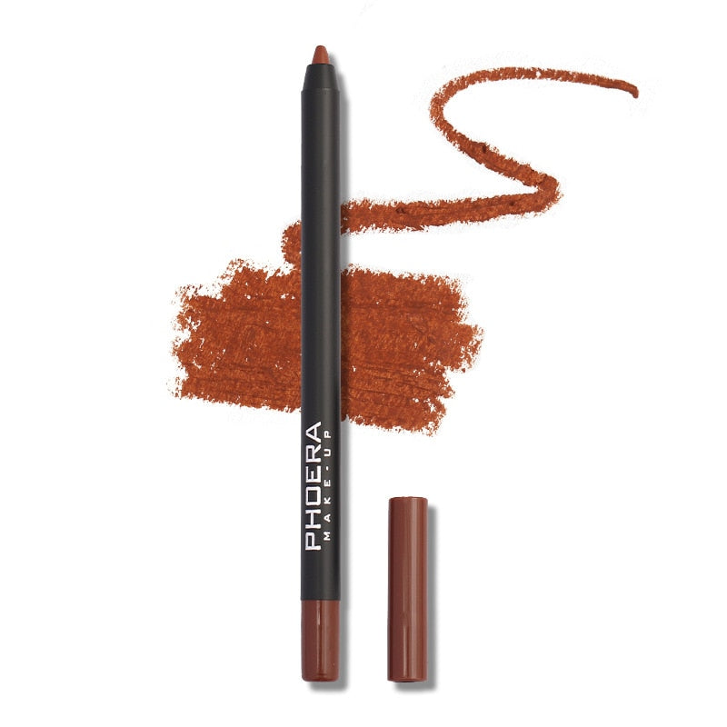 Waterproof Matte Lipliner Pencil Red Contour Tint 12 Colors
