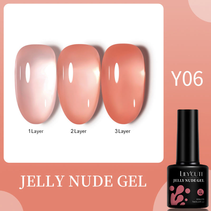 7ML Gel Nail Polish Nude Semi-Permanent Nail Polish For Nails Soak Off UV LED UV Gel DIY Nail Art Gel Varnishes
