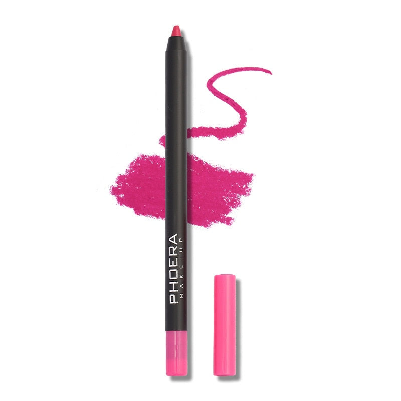 Waterproof Matte Lipliner Pencil Red Contour Tint 12 Colors