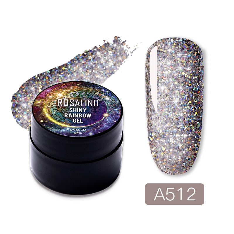 Gel Nail Polish Glitter Paint Hybrid