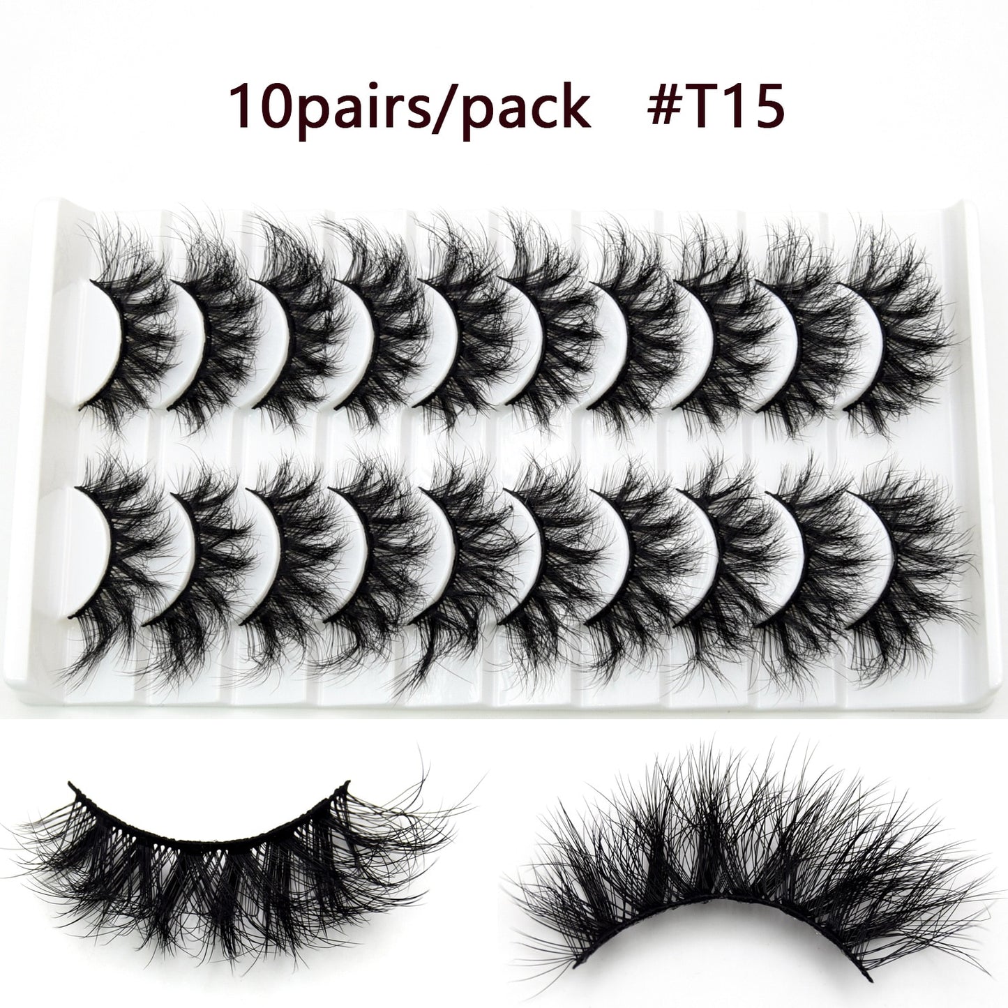 5D Mink Lashes Long Lasting Natural Dramatic Volume
