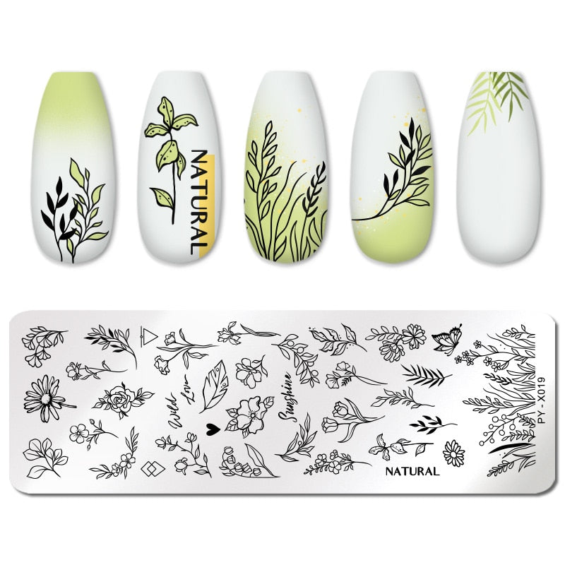 12X6cm Nail Art Templates Stamping Design