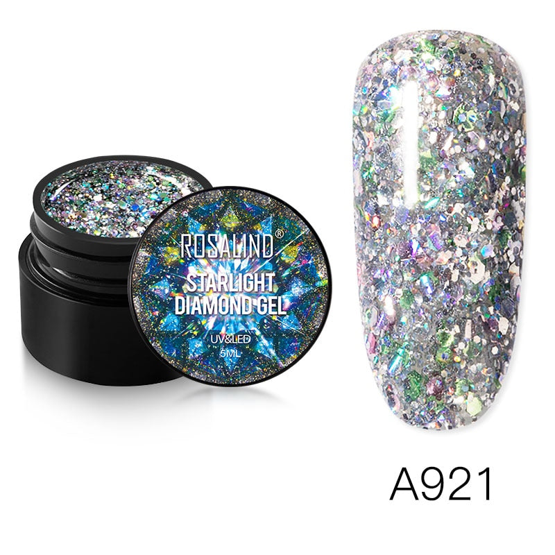 Gel Nail Polish Glitter Paint Hybrid