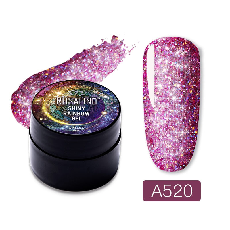 Gel Nail Polish Glitter Paint Hybrid