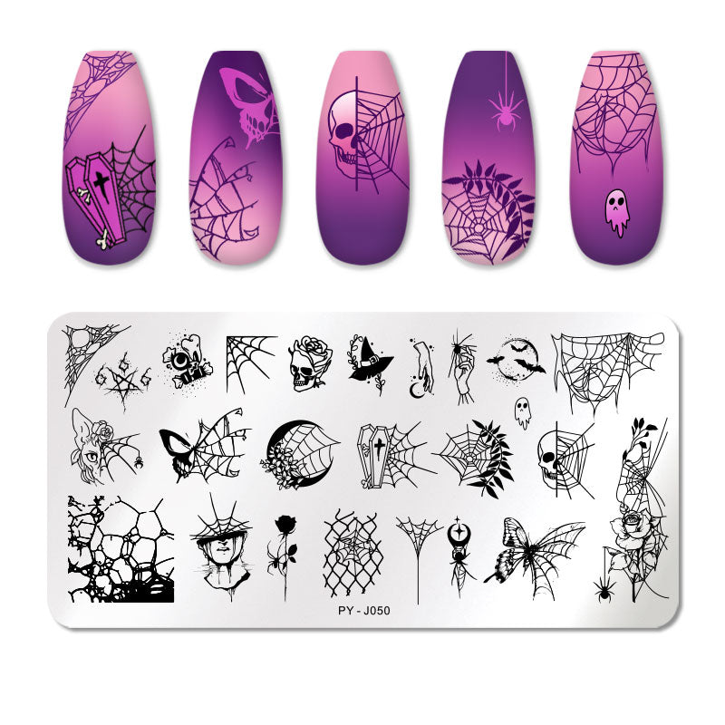 12X6cm Nail Art Templates Stamping Design