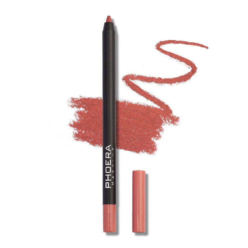 Waterproof Matte Lipliner Pencil Red Contour Tint 12 Colors
