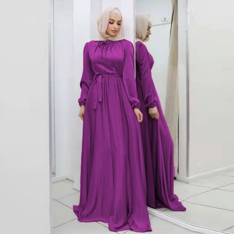 Satin Luxe Hijab Dress