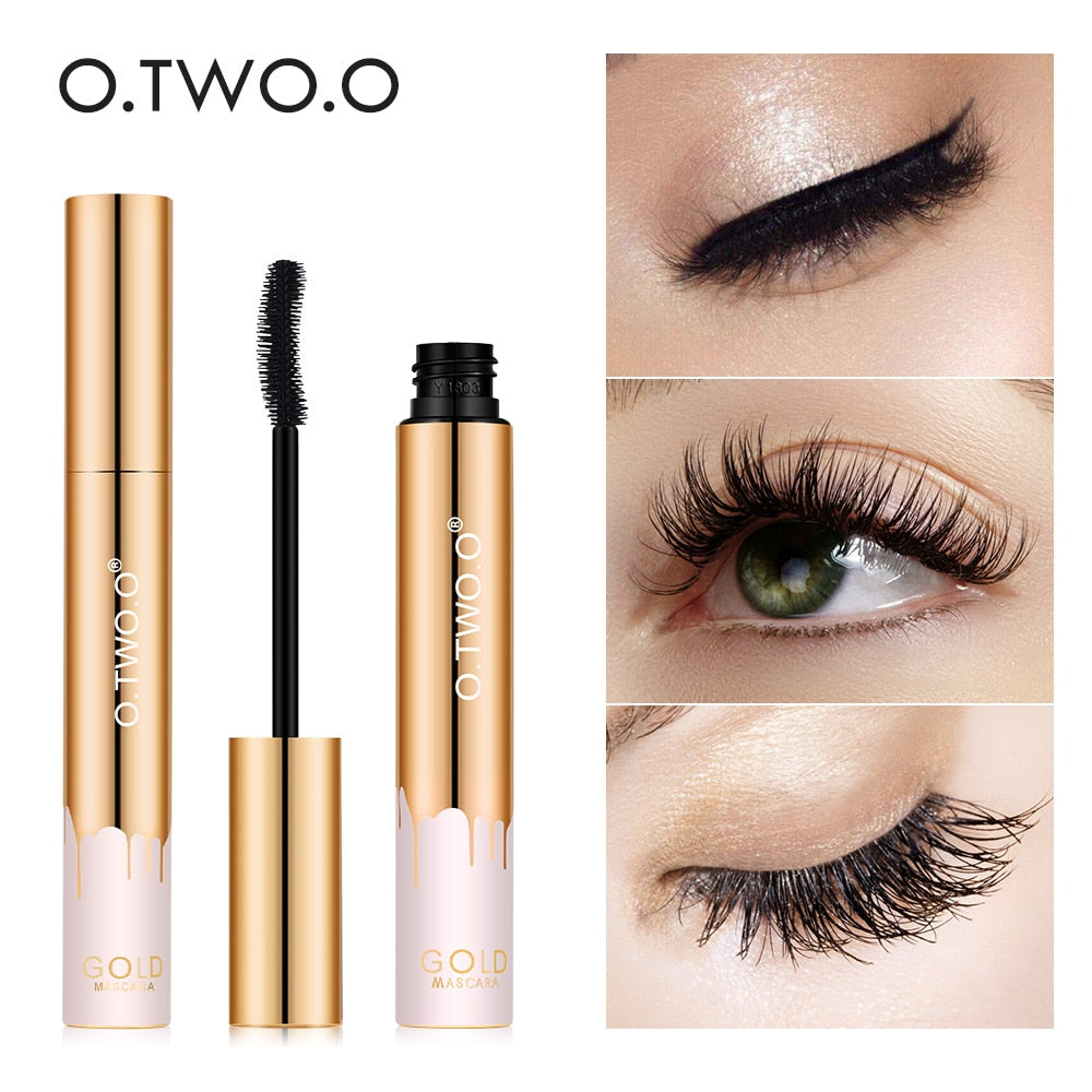 3D Mascara Lengthening Lashes Brush Gold Color Mascara