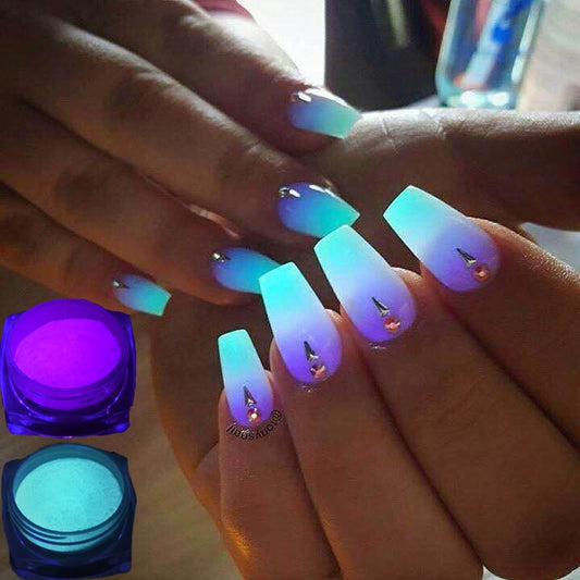 Luminous Nights Nail Glitter Powder
