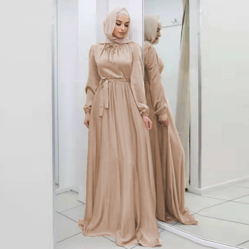Satin Luxe Hijab Dress