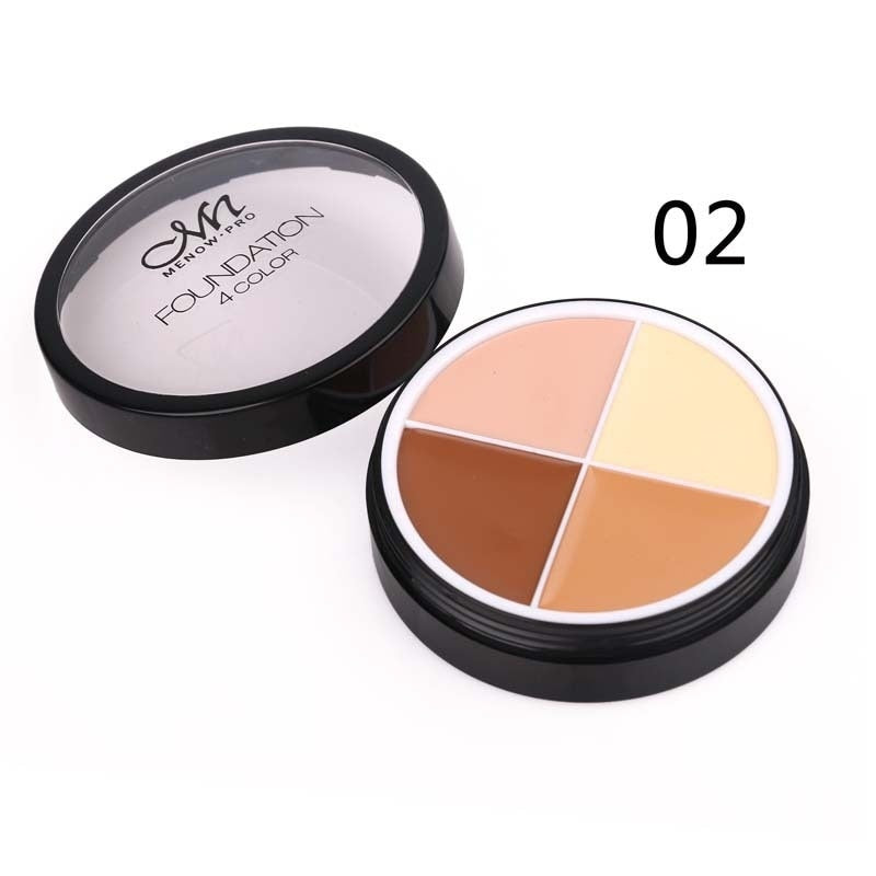 4 Colors Concealer Oil Control Full Cover Long-lasting Moisturizing Repairing Clear Smooth