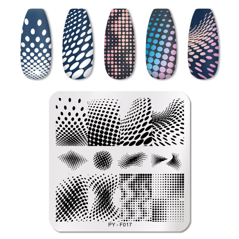 12X6cm Nail Art Templates Stamping Design