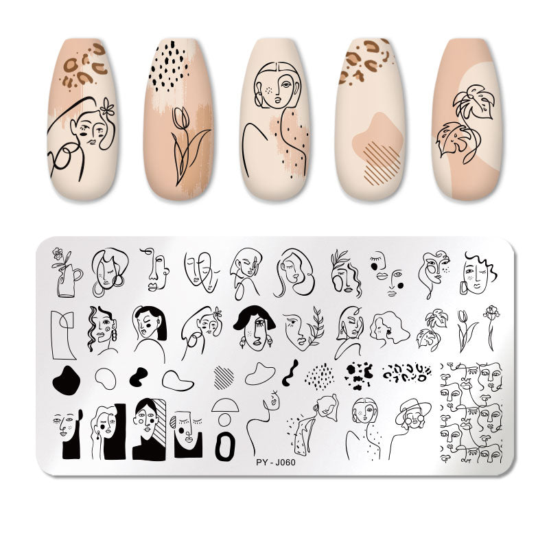 12X6cm Nail Art Templates Stamping Design