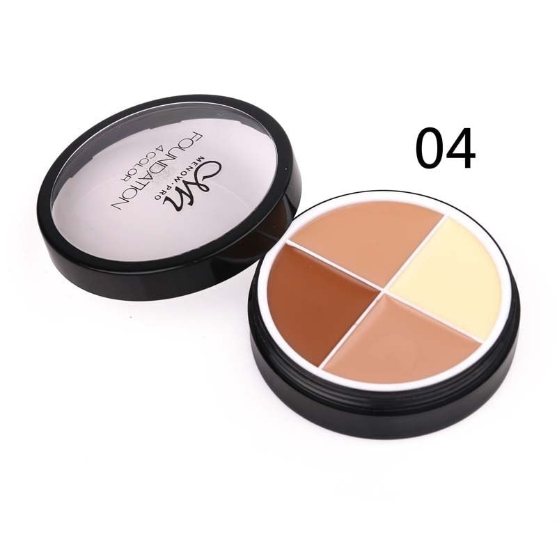 4 Colors Concealer Oil Control Full Cover Long-lasting Moisturizing Repairing Clear Smooth