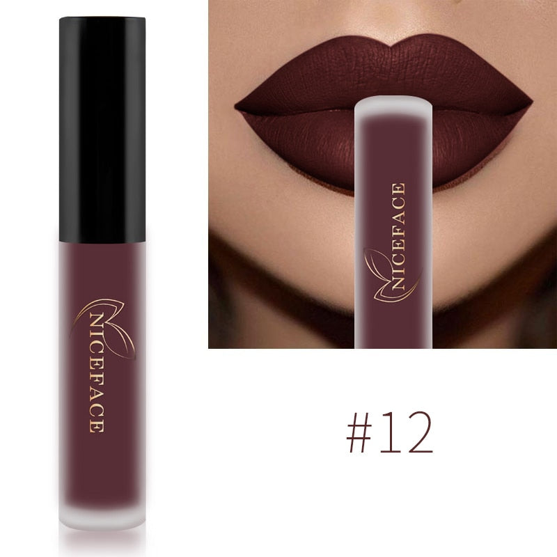 Nude Liquid Lipsticks Waterproof Matte Long Lasting