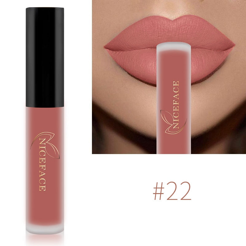 Nude Liquid Lipsticks Waterproof Matte Long Lasting