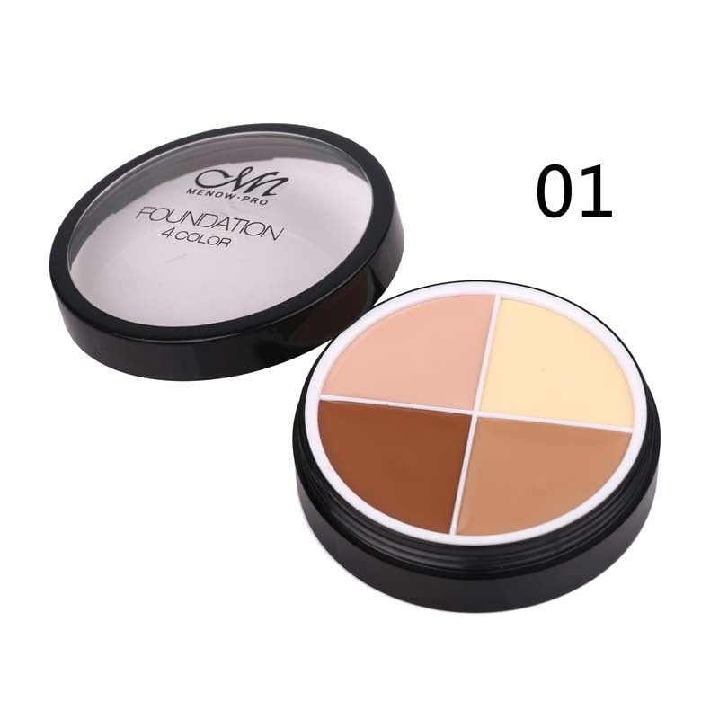 4 Colors Concealer Oil Control Full Cover Long-lasting Moisturizing Repairing Clear Smooth