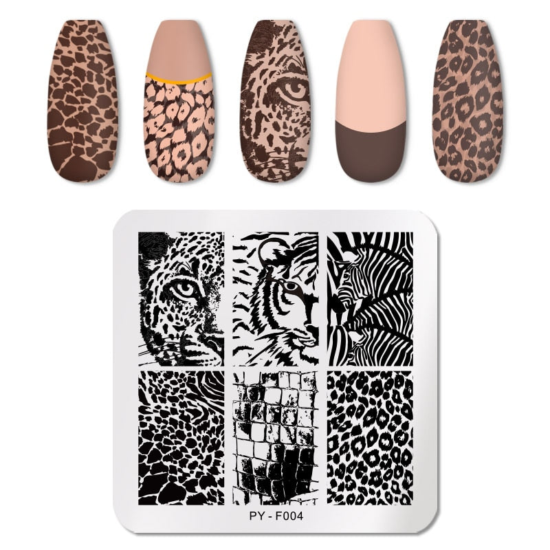 12X6cm Nail Art Templates Stamping Design