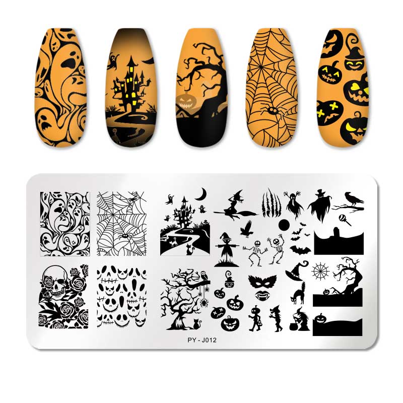 12X6cm Nail Art Templates Stamping Design