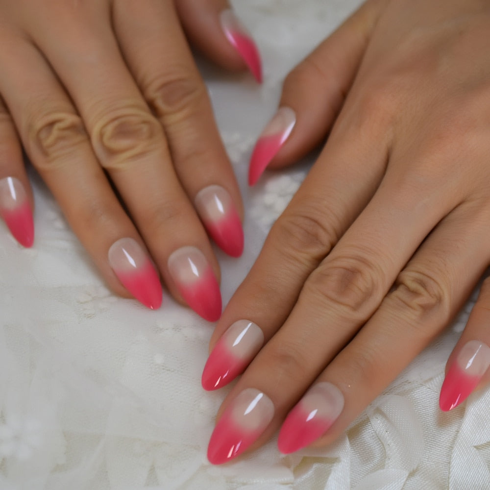 Salon Acrylic Press On French Nails Short Length