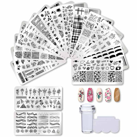 12X6cm Nail Art Templates Stamping Design