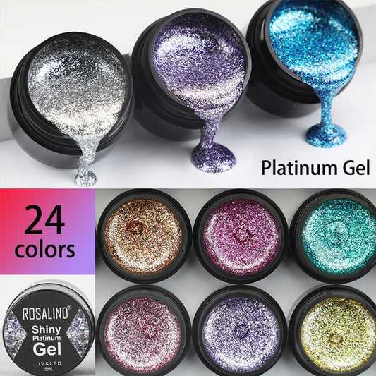 Gel Nail Polish Glitter Paint Hybrid